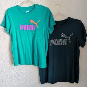 **2 for $14** Puma Ladies T-Shirts Teal | Size Large